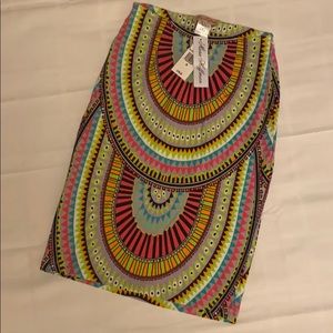 NWT Mara Hoffman Neon Body Con Pencil Skirt Medium